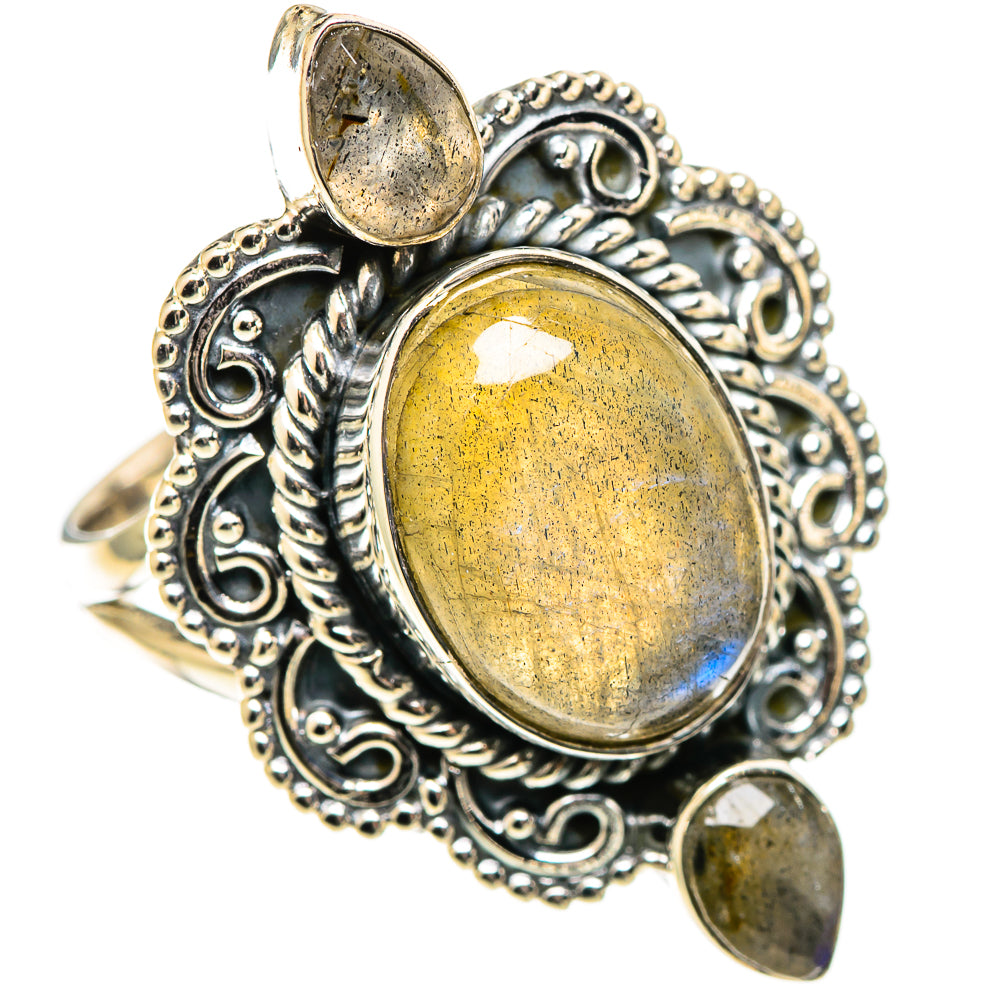 Labradorite Rings handcrafted by Anasilvercos - RING108764 - Photo 2