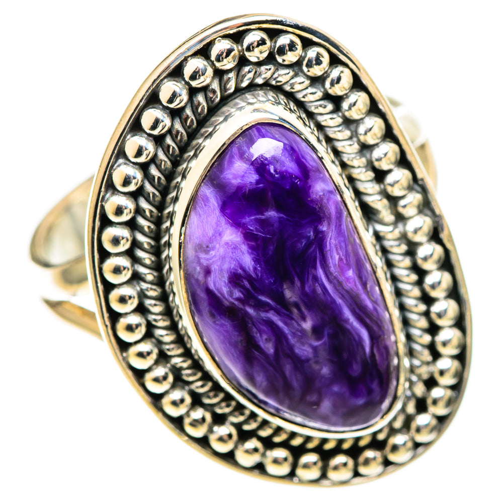 Charoite Rings handcrafted by Anasilvercos - RING108809 - Photo 2
