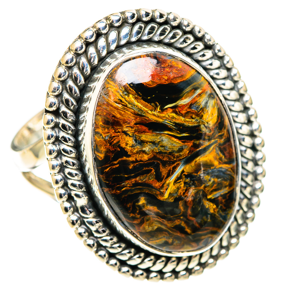 Golden Pietersite Rings handcrafted by Anasilvercos - RING108813 - Photo 2