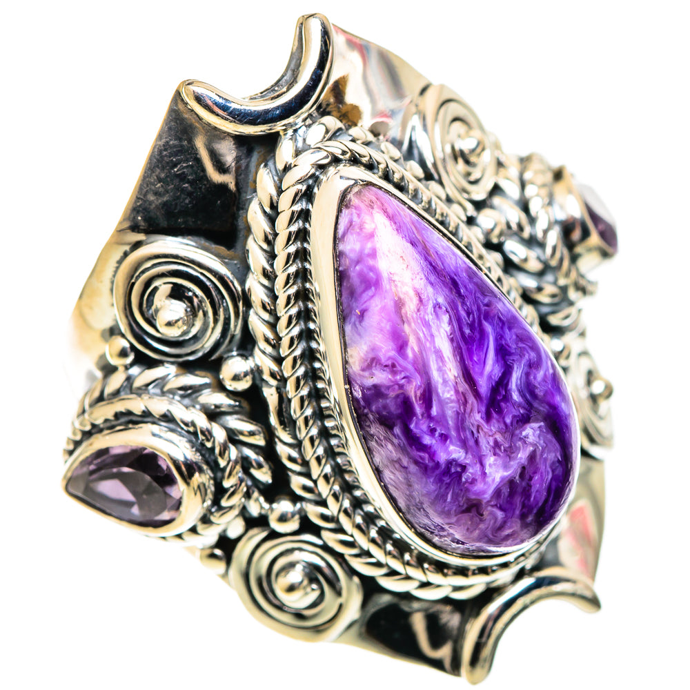 Charoite Rings handcrafted by Anasilvercos - RING108885 - Photo 2