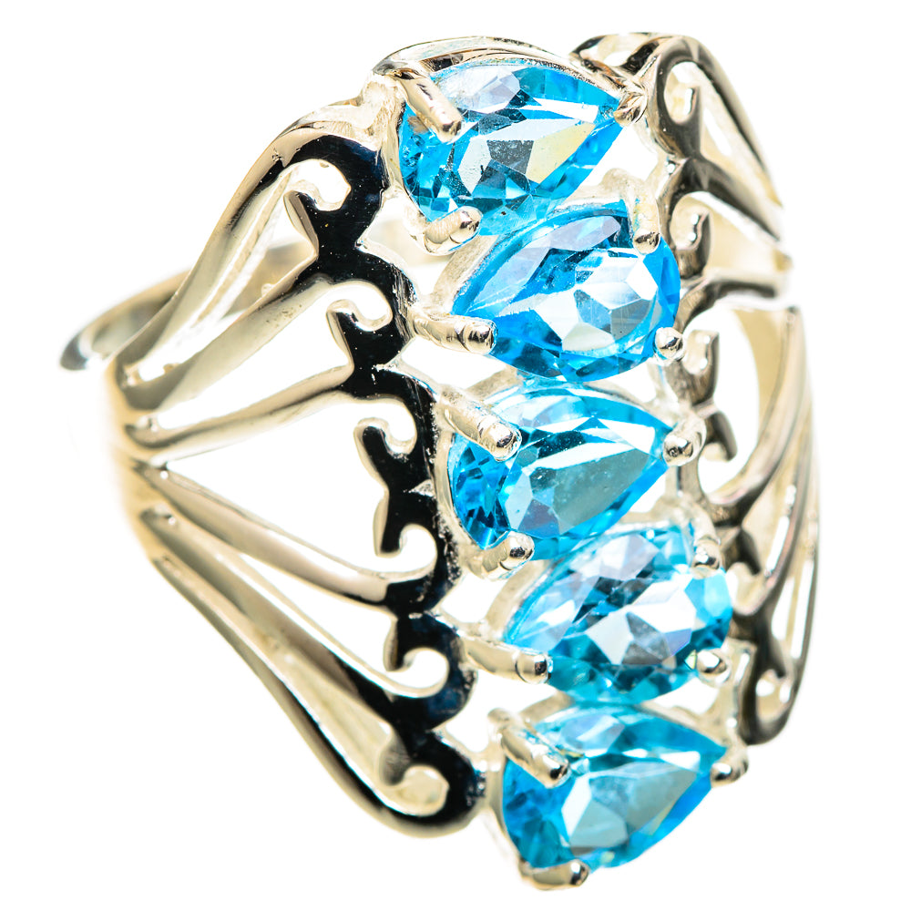Blue Topaz Rings handcrafted by Anasilvercos - RING108931 - Photo 2