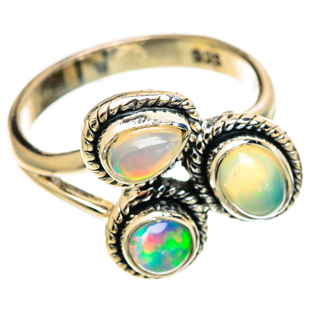 Ethiopian Opal Rings handcrafted by Anasilvercos - RING108985 - Photo 2