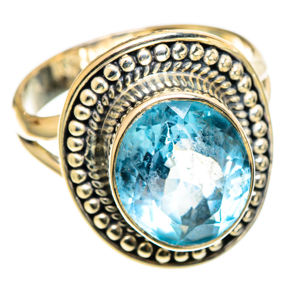 Blue Topaz Rings handcrafted by Anasilvercos - RING108992 - Photo 2