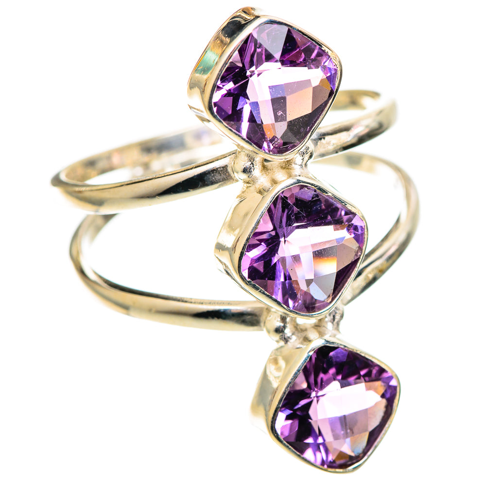 Amethyst Rings handcrafted by Anasilvercos - RING109008 - Photo 2