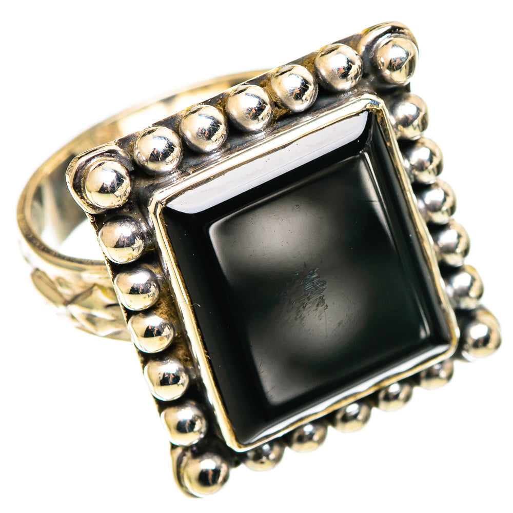 Black Onyx Rings handcrafted by Anasilvercos - RING109009 - Photo 2