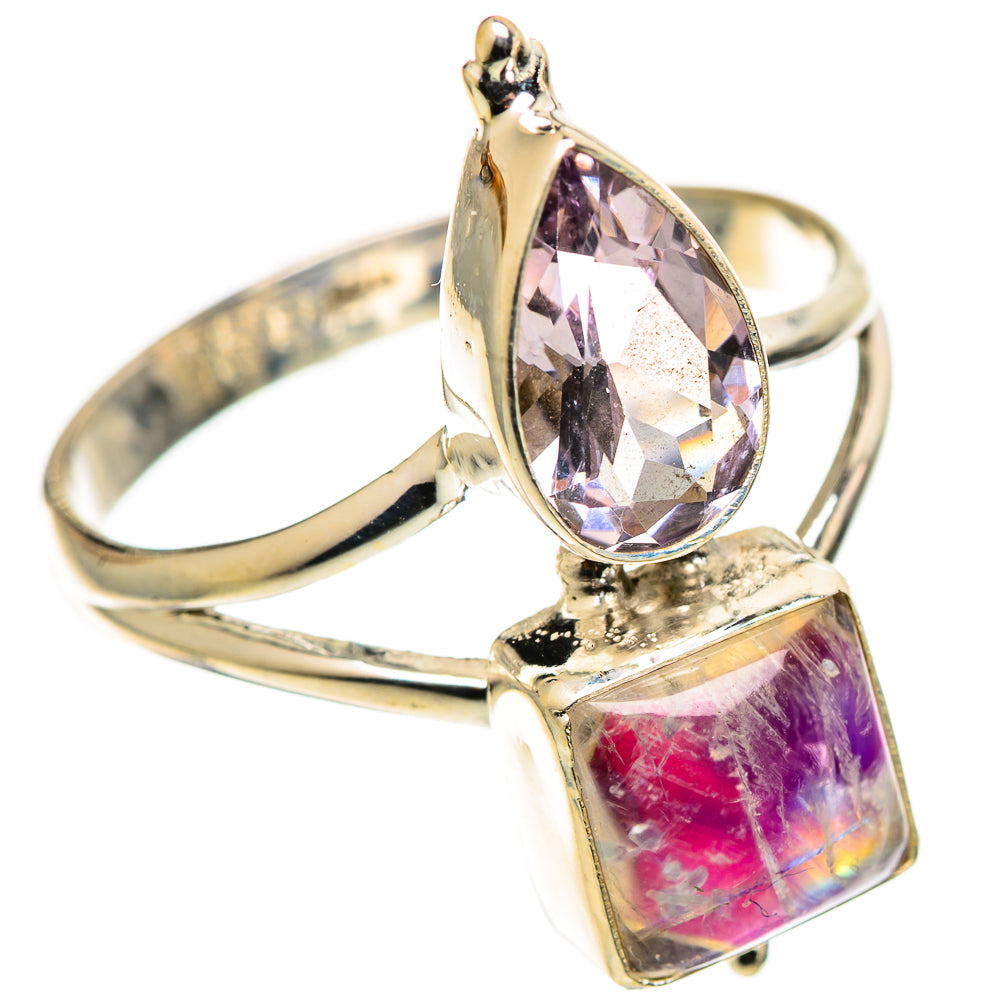 Pink Moonstone Rings handcrafted by Anasilvercos - RING109014 - Photo 2