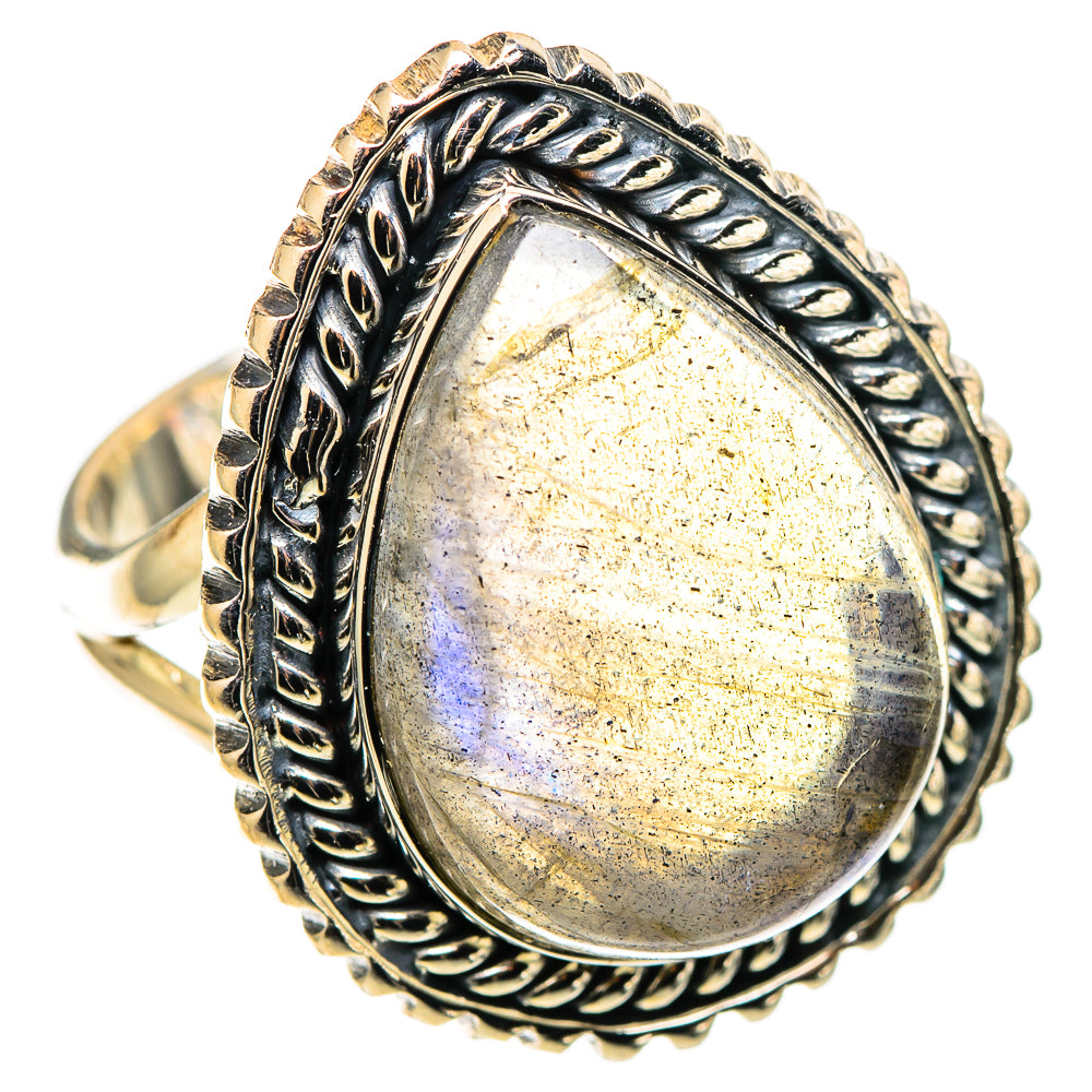 Labradorite Rings handcrafted by Anasilvercos - RING109019 - Photo 2