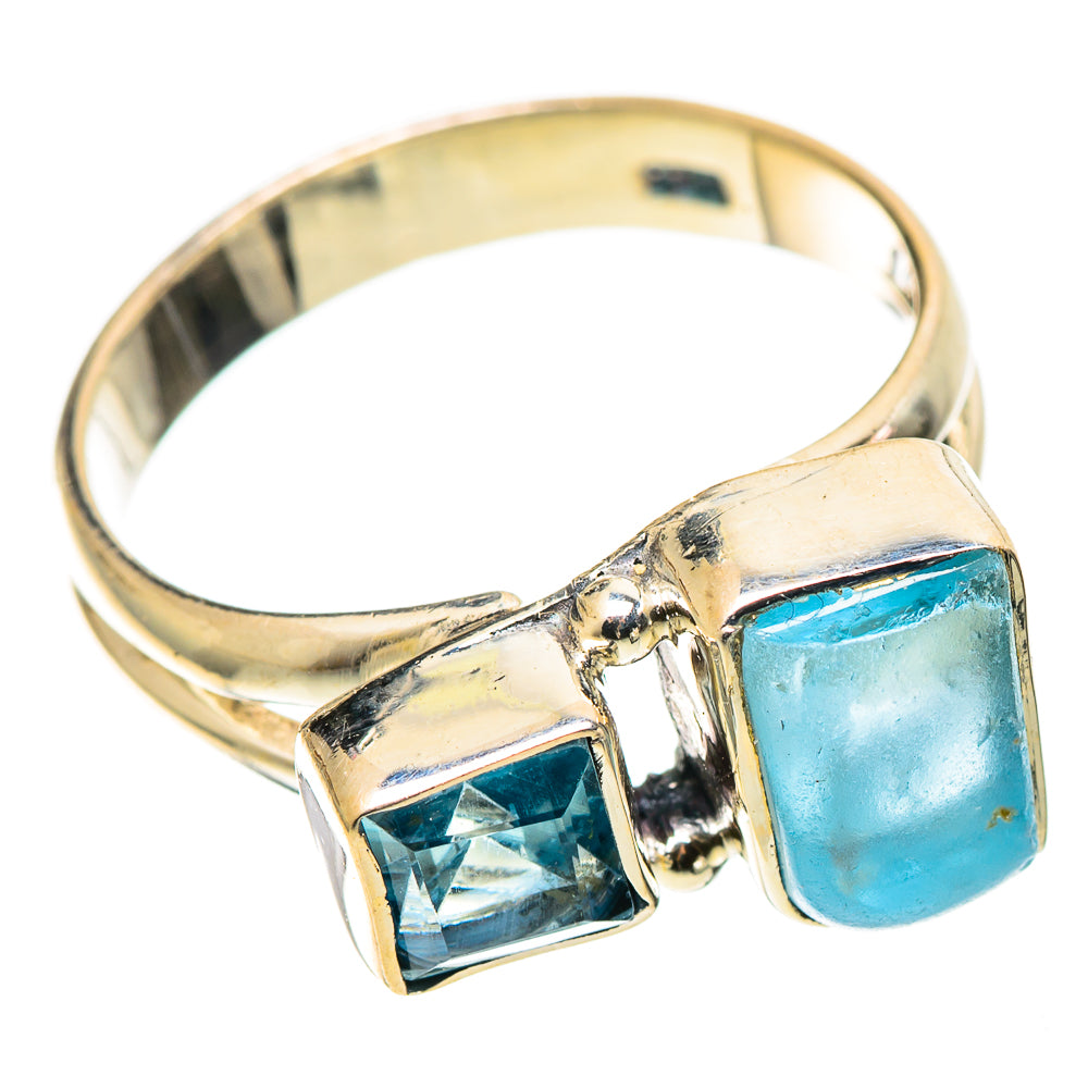 Aquamarine Rings handcrafted by Anasilvercos - RING109022 - Photo 2