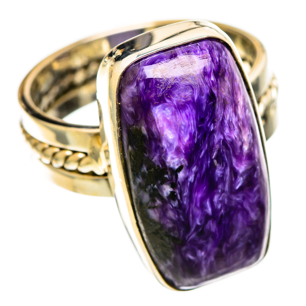 Charoite Rings handcrafted by Anasilvercos - RING109063 - Photo 2