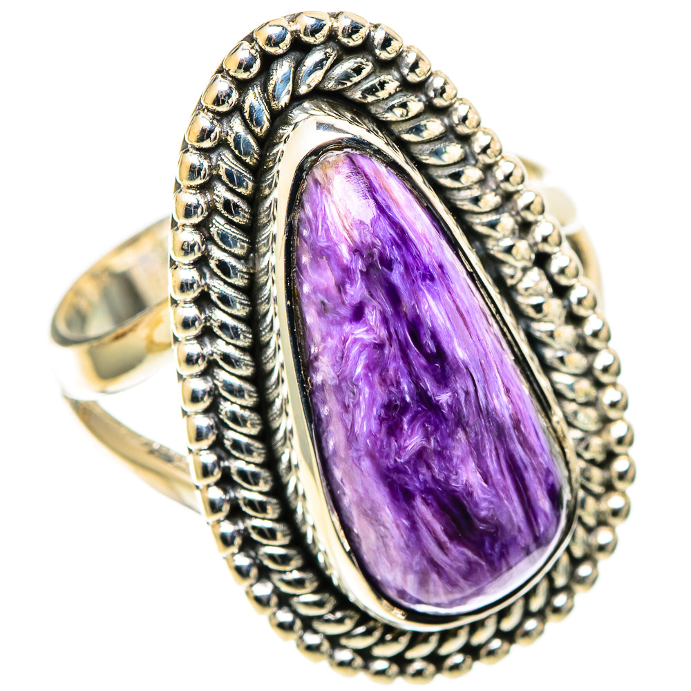 Charoite Rings handcrafted by Anasilvercos - RING109064 - Photo 2