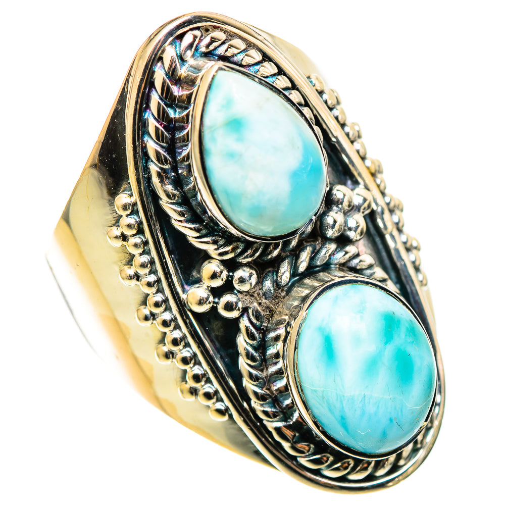 Larimar Rings handcrafted by Anasilvercos - RING109073 - Photo 2