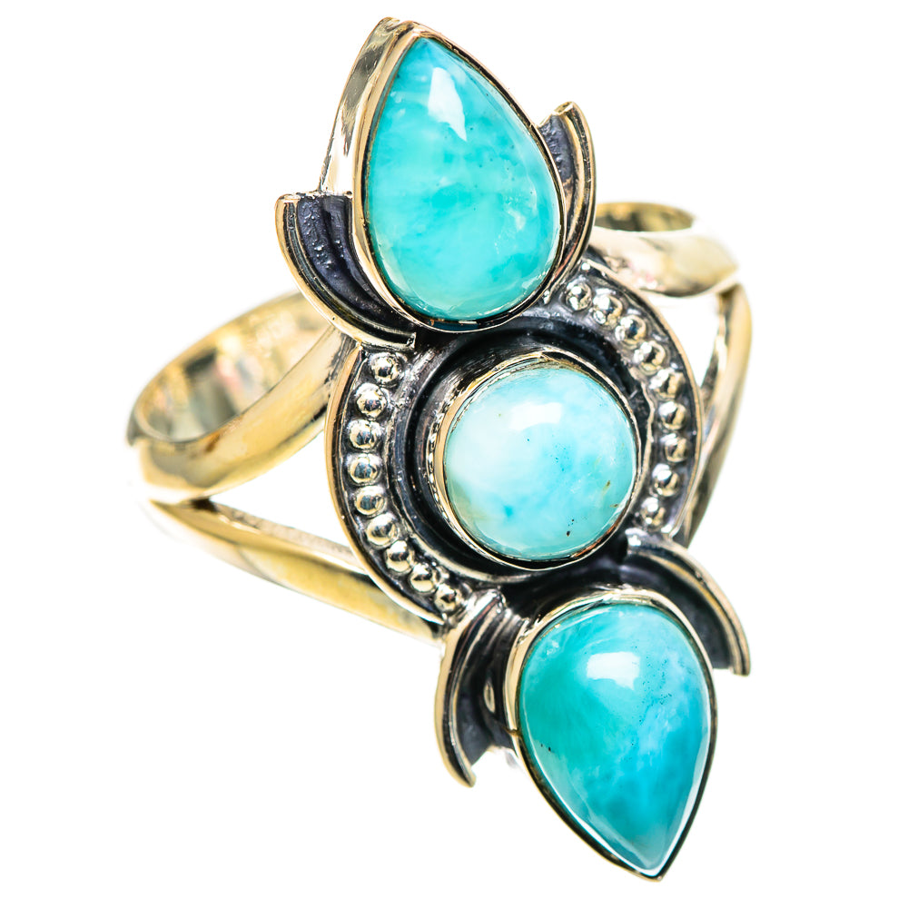Larimar Rings handcrafted by Anasilvercos - RING109080 - Photo 2