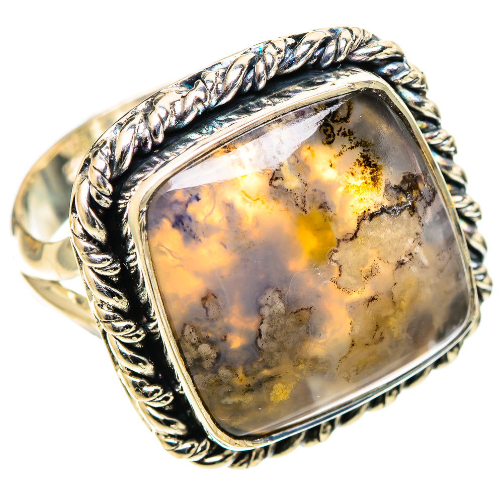 Plume Agate Rings handcrafted by Anasilvercos - RING109084 - Photo 2