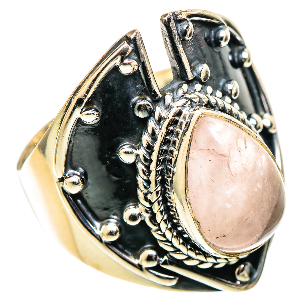 Rose Quartz Rings handcrafted by Anasilvercos - RING109087 - Photo 2
