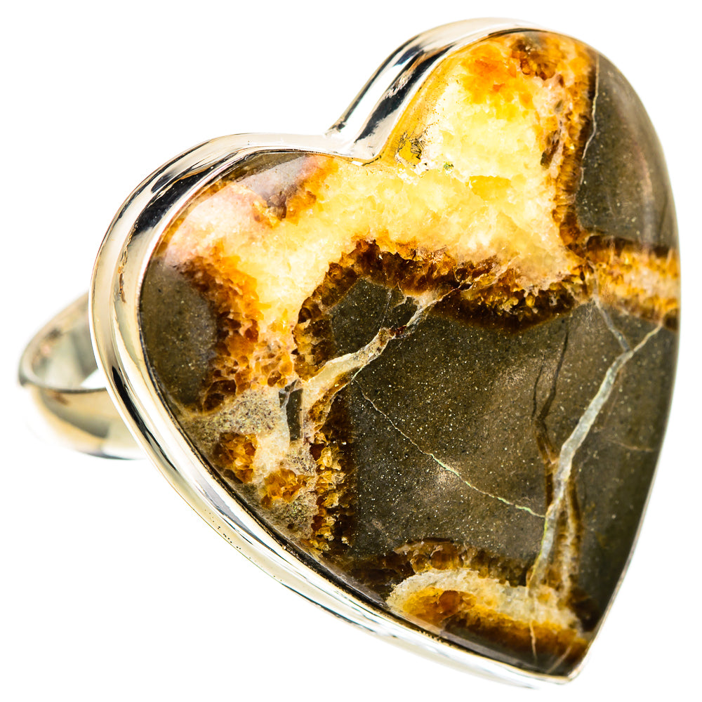 Septarian Nodule Rings handcrafted by Anasilvercos - RING109151 - Photo 2