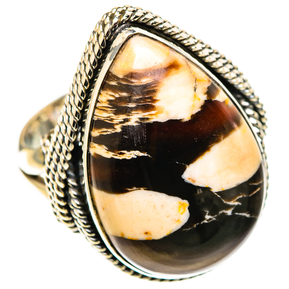 Peanut Wood Jasper Rings handcrafted by Anasilvercos - RING109152 - Photo 2