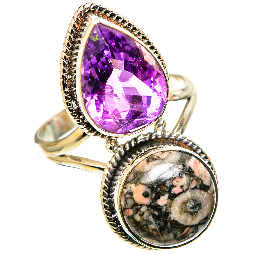 Crinoid Fossil Rings handcrafted by Anasilvercos - RING109173 - Photo 2