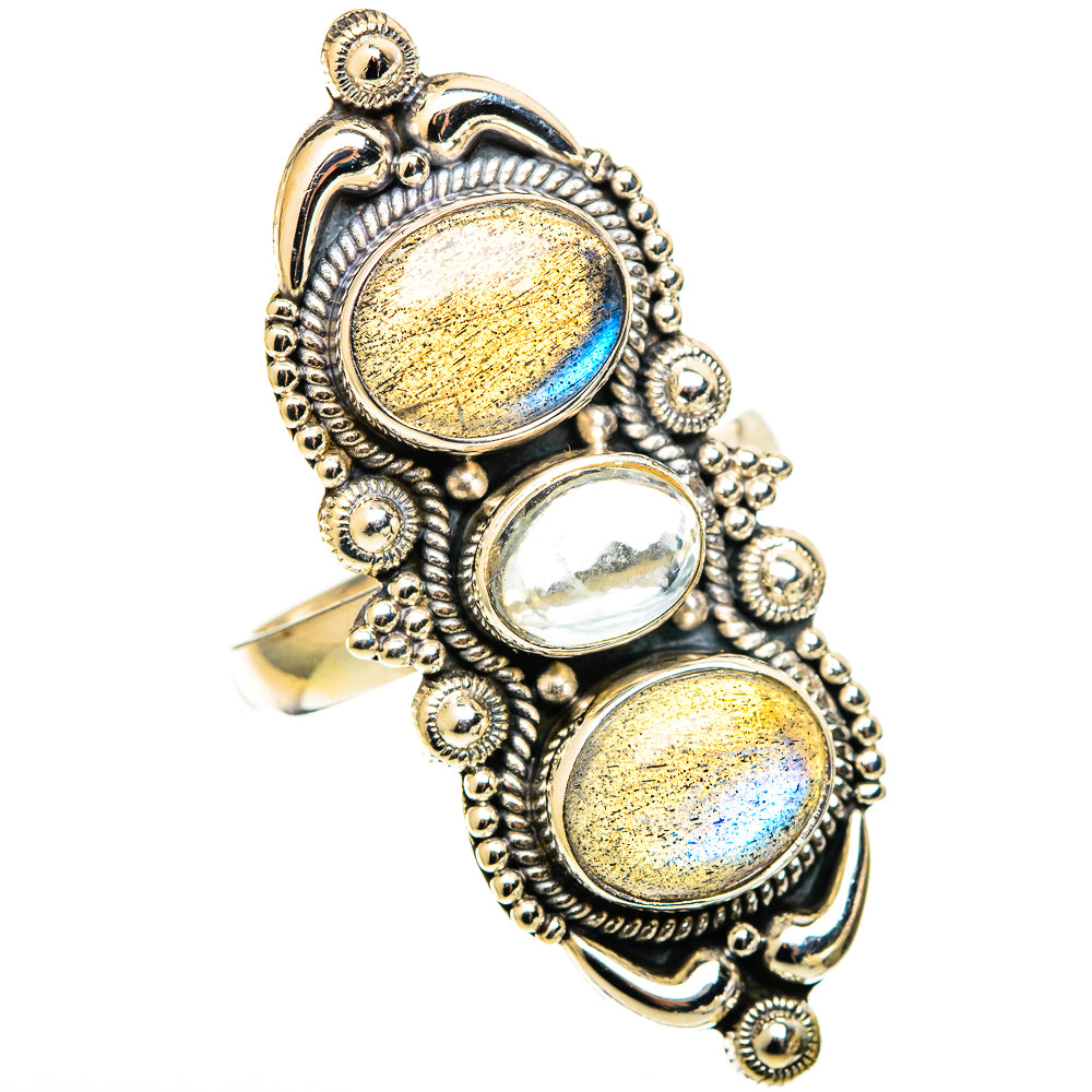 Labradorite Rings handcrafted by Anasilvercos - RING109183 - Photo 2