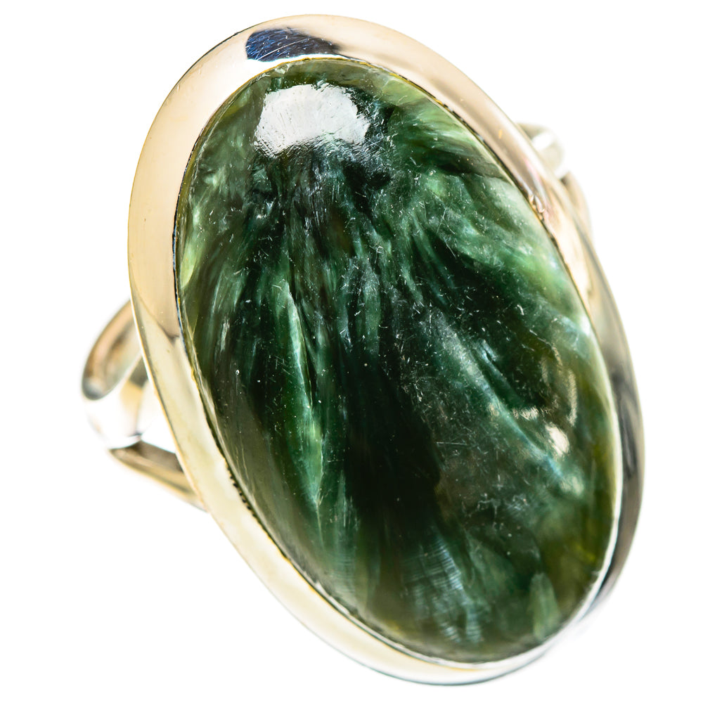 Seraphinite Rings handcrafted by Anasilvercos - RING109191 - Photo 2