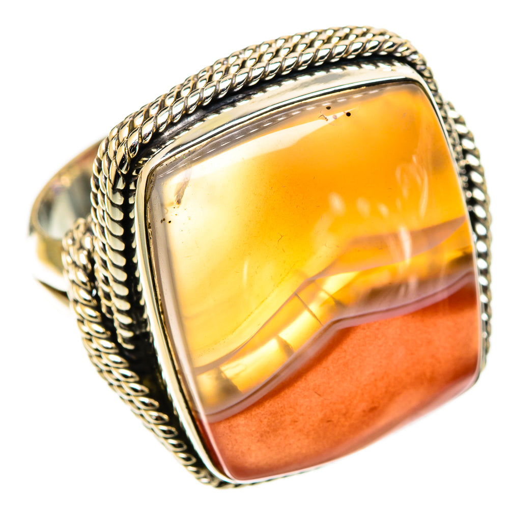 Botswana Agate Rings handcrafted by Anasilvercos - RING109193 - Photo 2