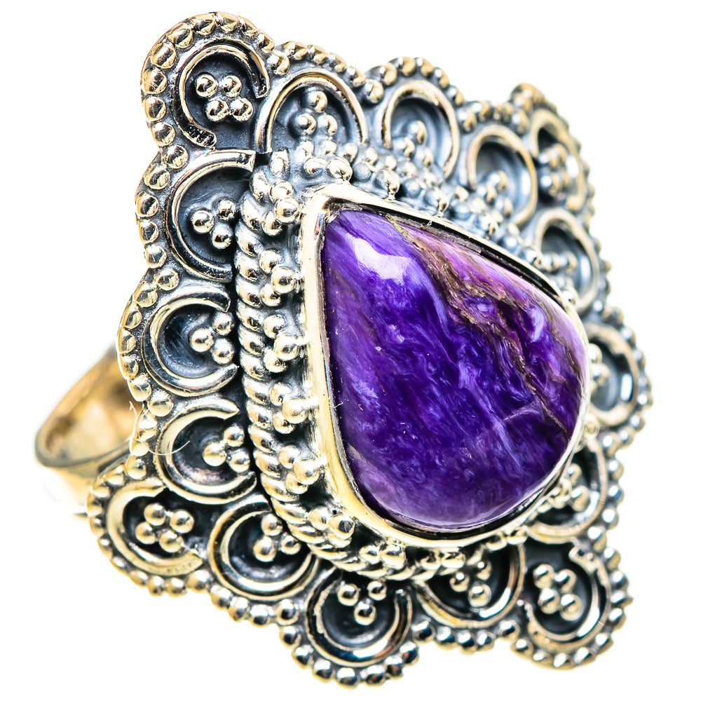 Charoite Rings handcrafted by Anasilvercos - RING109204 - Photo 2