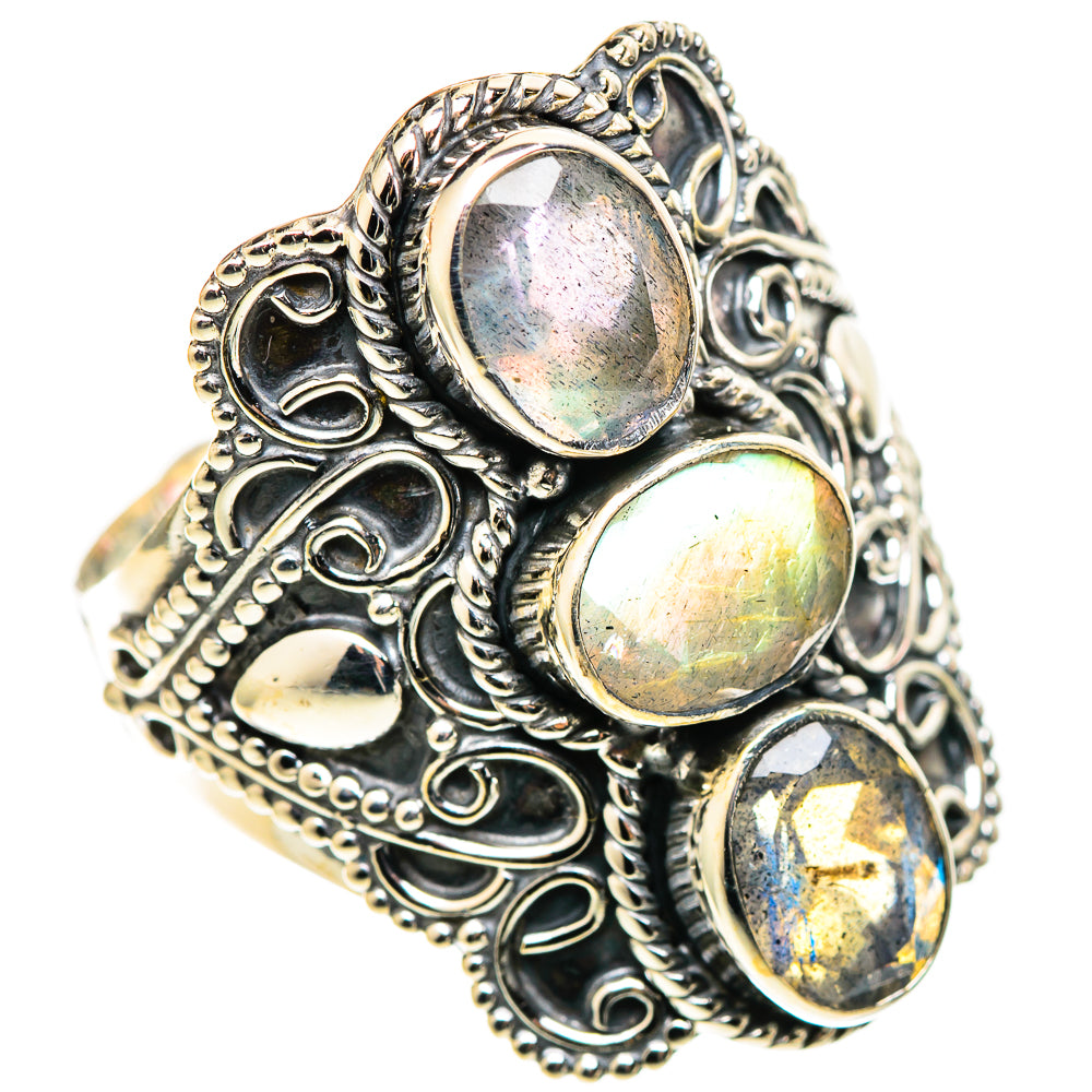 Labradorite Rings handcrafted by Anasilvercos - RING109217 - Photo 2