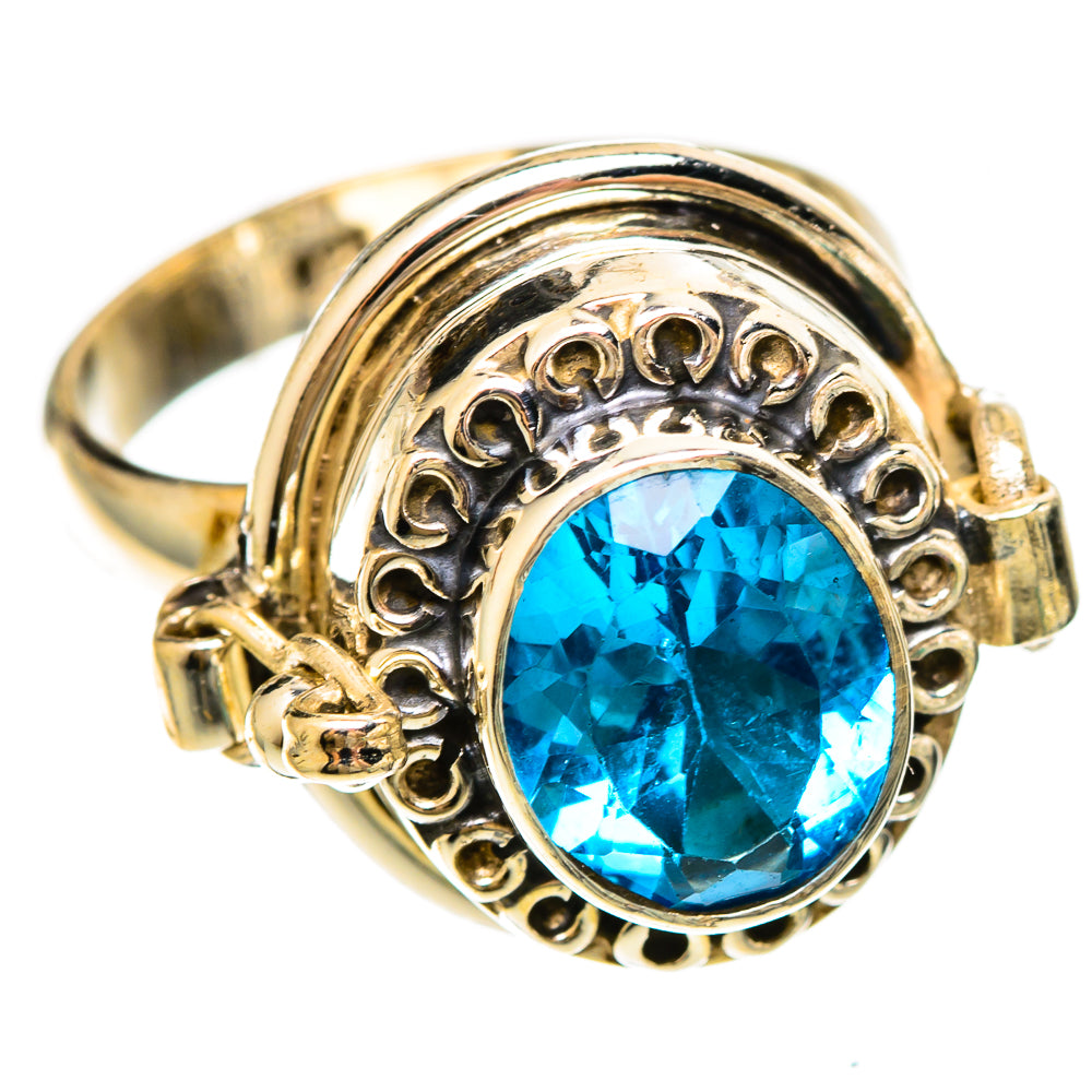 Blue Topaz Rings handcrafted by Anasilvercos - RING109225 - Photo 2