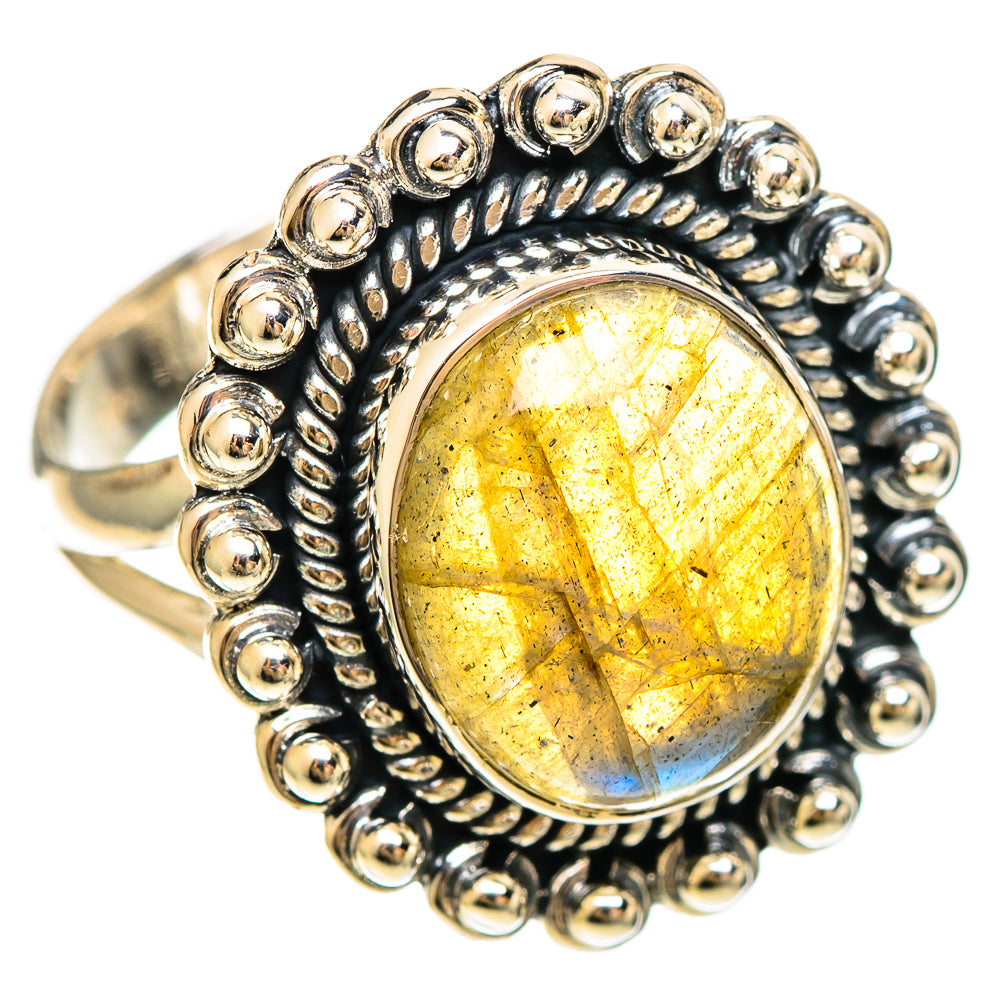 Labradorite Rings handcrafted by Anasilvercos - RING109229 - Photo 2