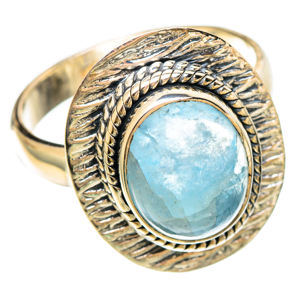 Aquamarine Rings handcrafted by Anasilvercos - RING109295 - Photo 2