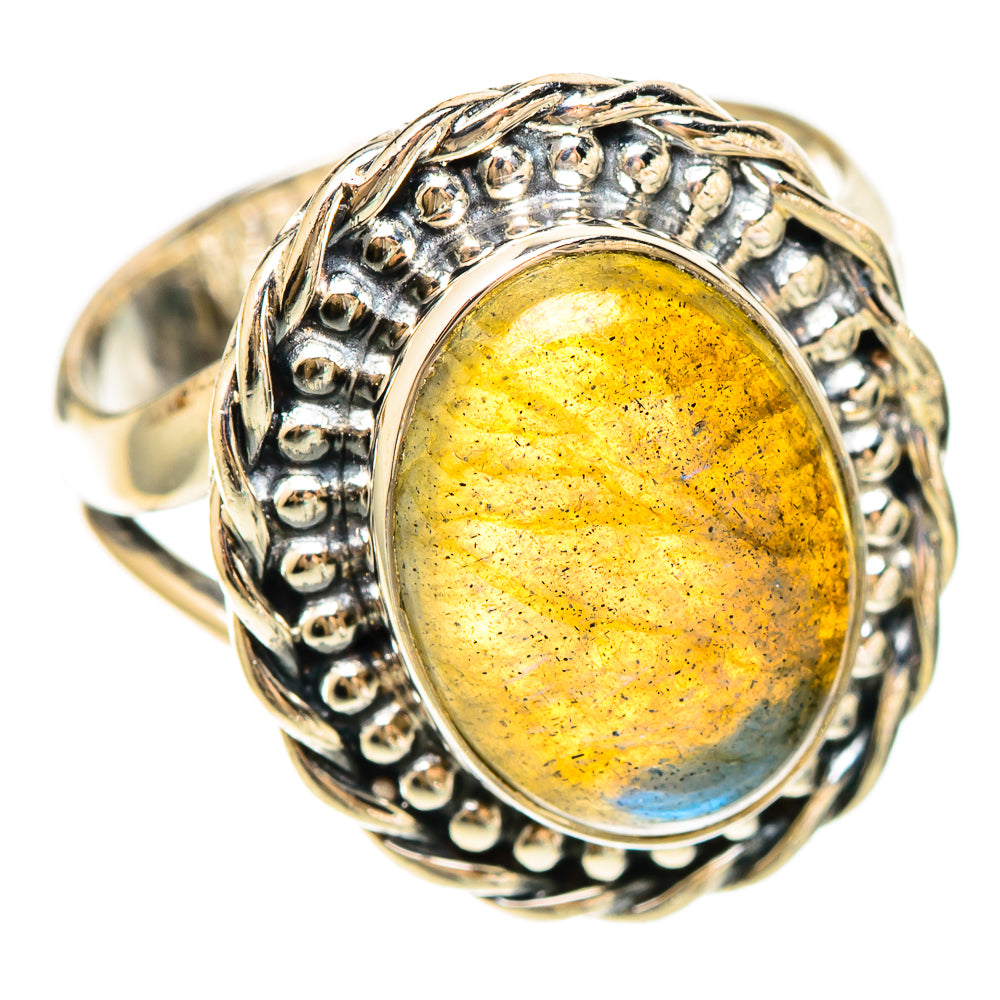 Labradorite Rings handcrafted by Anasilvercos - RING109352 - Photo 2