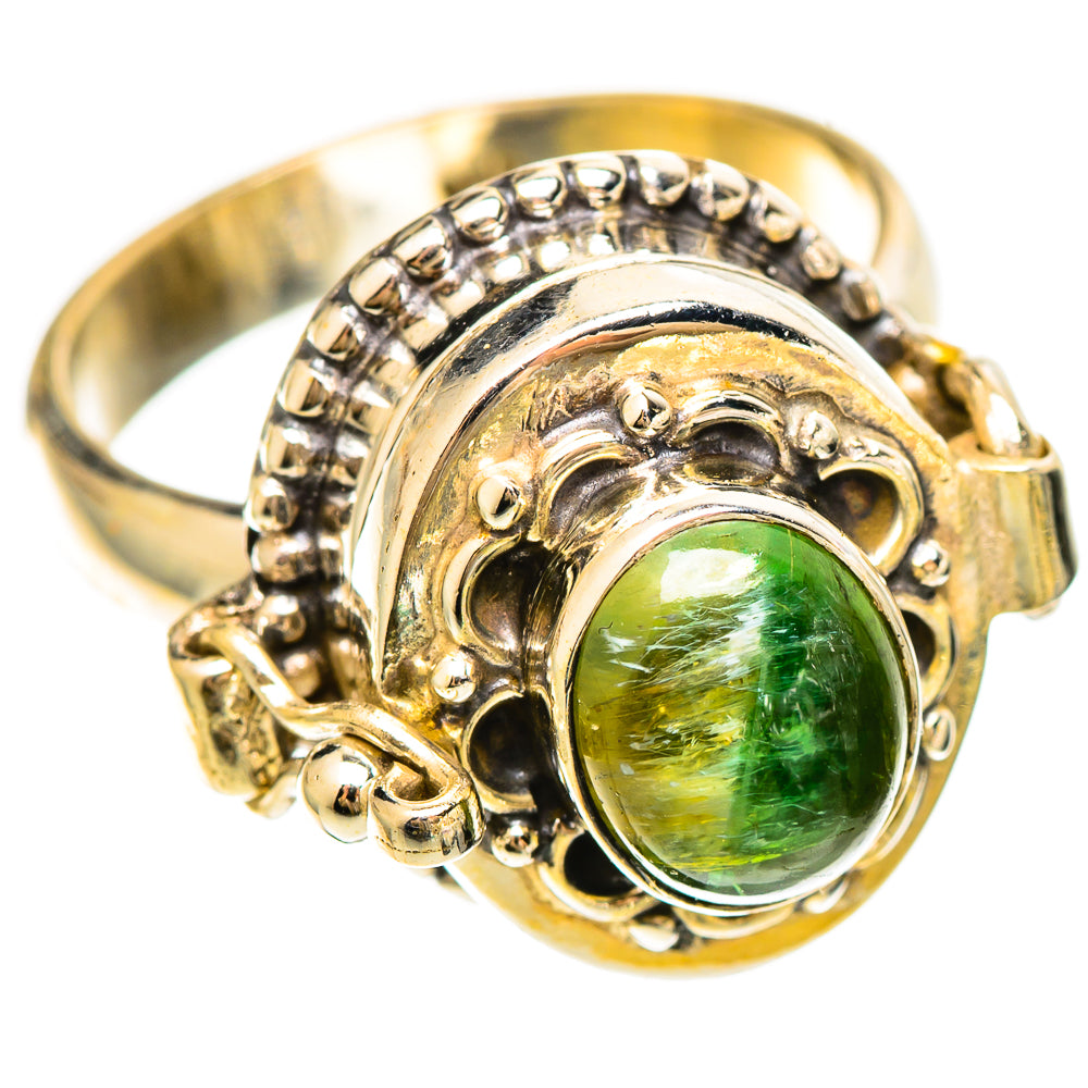 Green Tourmaline Rings handcrafted by Anasilvercos - RING109360 - Photo 2