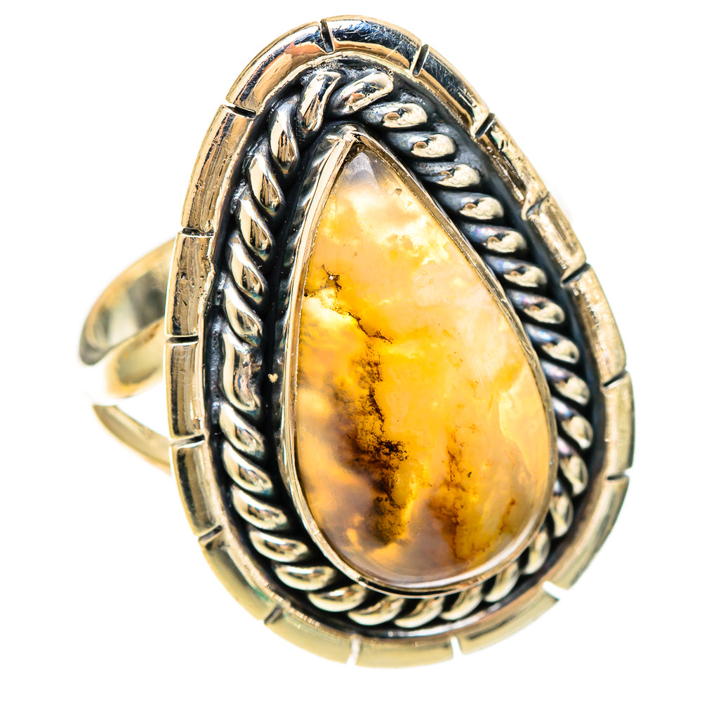 Plume Agate Rings handcrafted by Anasilvercos - RING109363 - Photo 2
