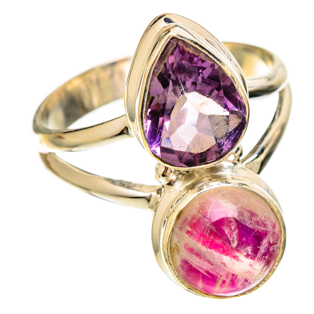 Pink Moonstone Rings handcrafted by Anasilvercos - RING109380 - Photo 2