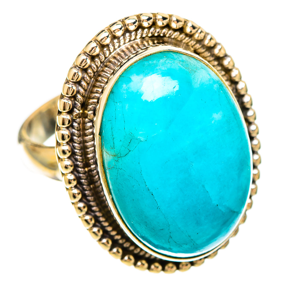Peruvian Amazonite Rings handcrafted by Anasilvercos - RING109390 - Photo 2