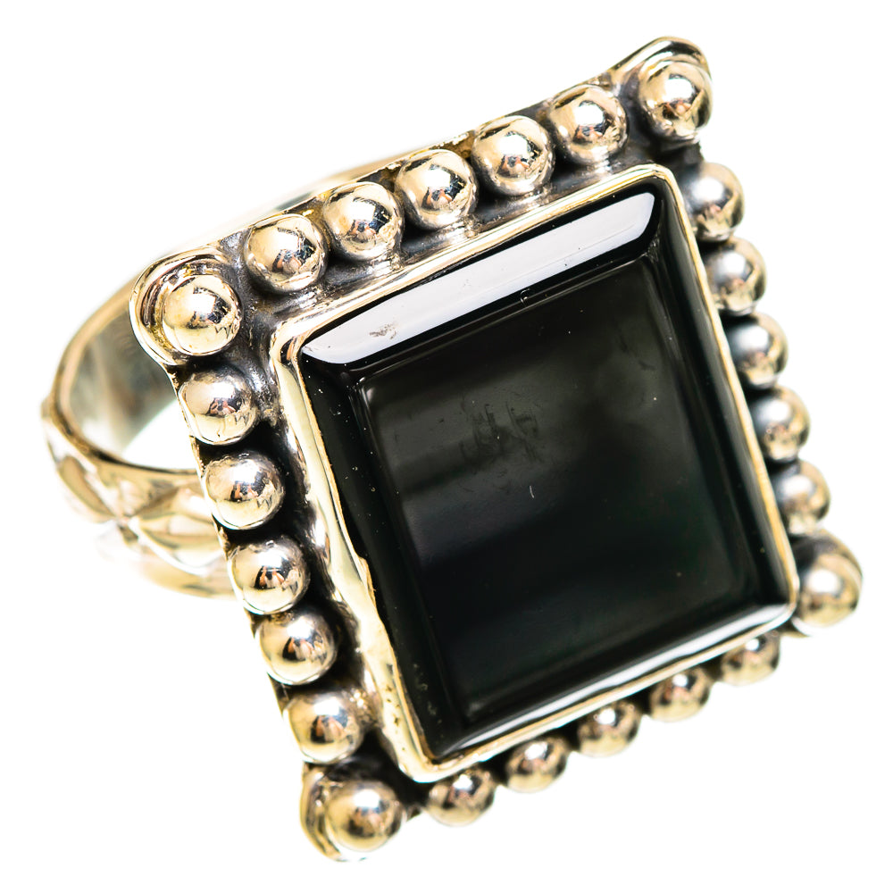 Black Onyx Rings handcrafted by Anasilvercos - RING109399 - Photo 2