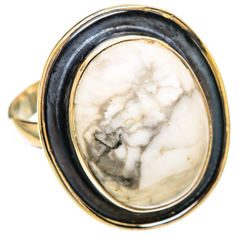 Howlite Rings handcrafted by Anasilvercos - RING109409 - Photo 2
