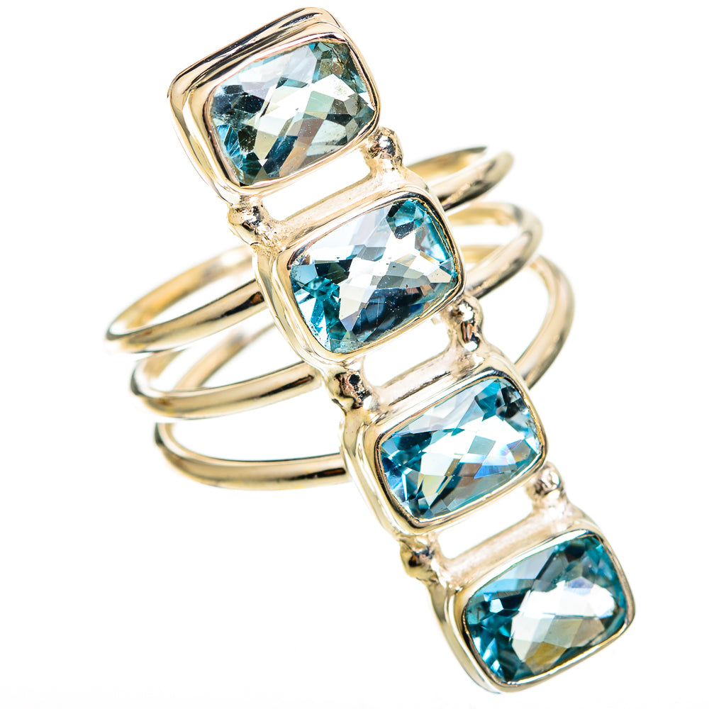 Blue Topaz Rings handcrafted by Anasilvercos - RING109458 - Photo 2