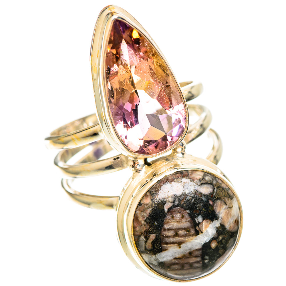 Crinoid Fossil Rings handcrafted by Anasilvercos - RING109491 - Photo 2