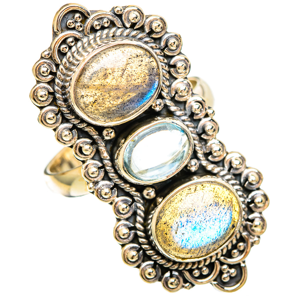 Labradorite Rings handcrafted by Anasilvercos - RING109498 - Photo 2