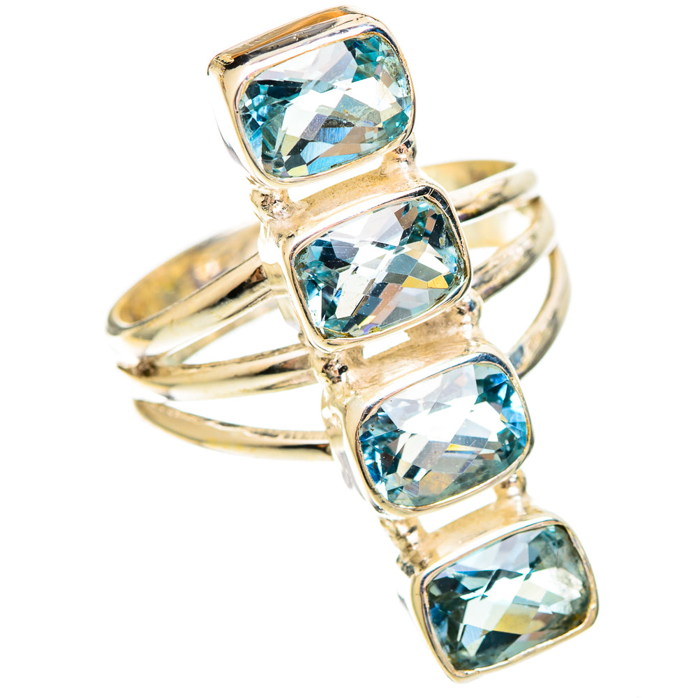 Blue Topaz Rings handcrafted by Anasilvercos - RING109500 - Photo 2