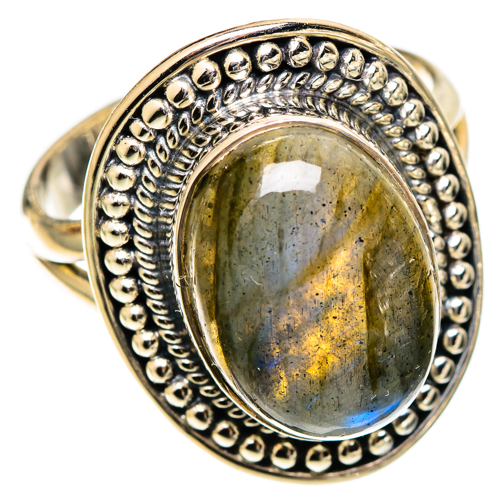 Labradorite Rings handcrafted by Anasilvercos - RING109535 - Photo 2