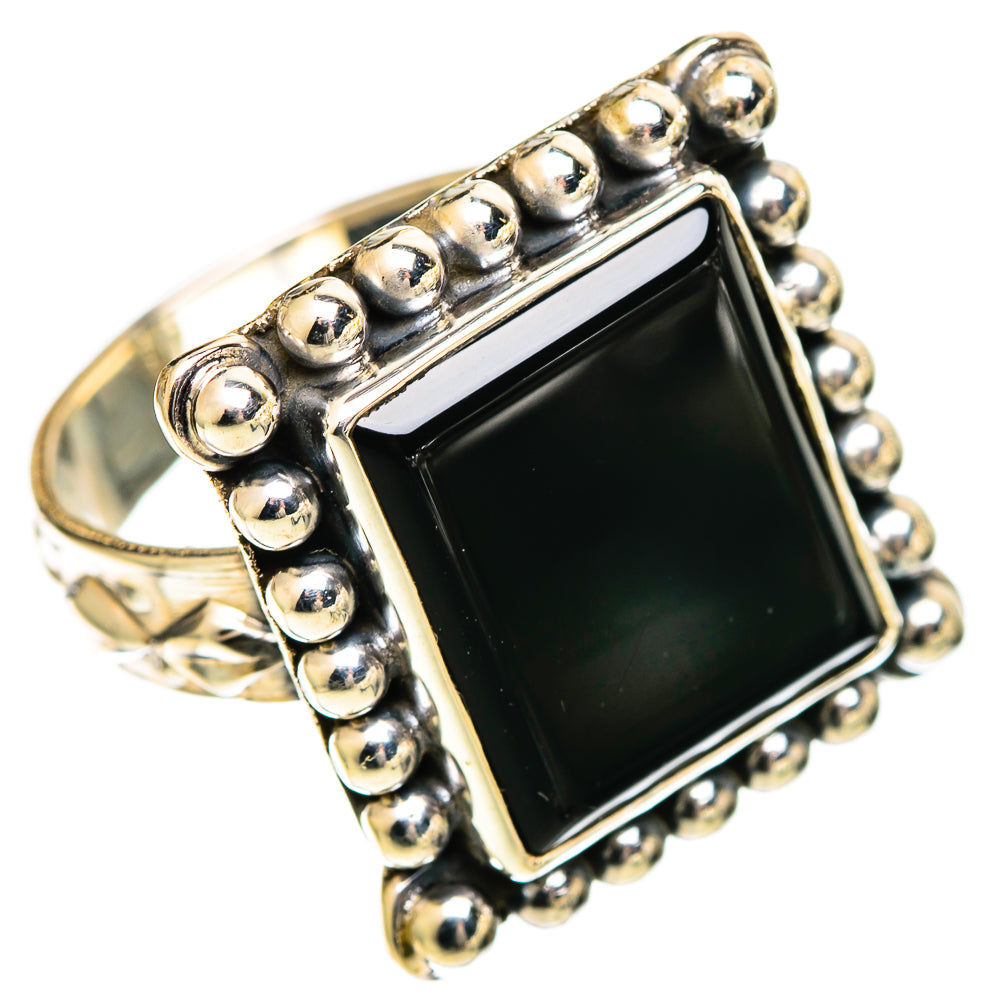 Black Onyx Rings handcrafted by Anasilvercos - RING109554 - Photo 2