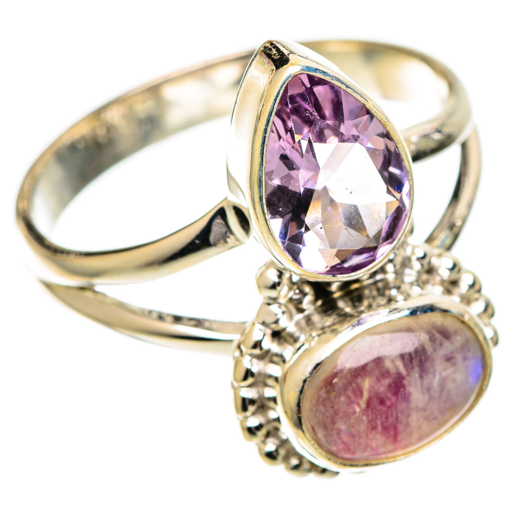 Pink Moonstone Rings handcrafted by Anasilvercos - RING109561 - Photo 2