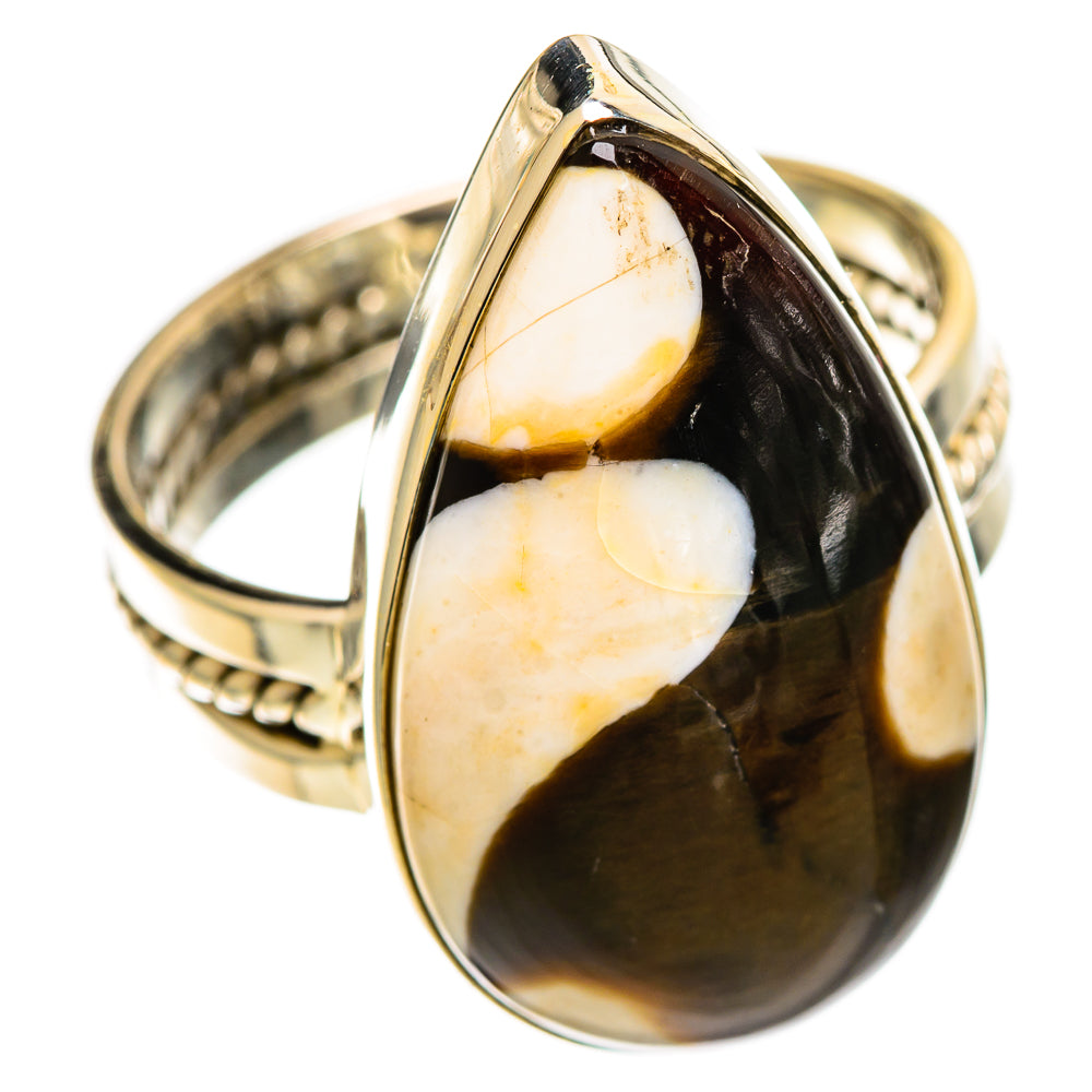 Peanut Wood Jasper Rings handcrafted by Anasilvercos - RING109573 - Photo 2