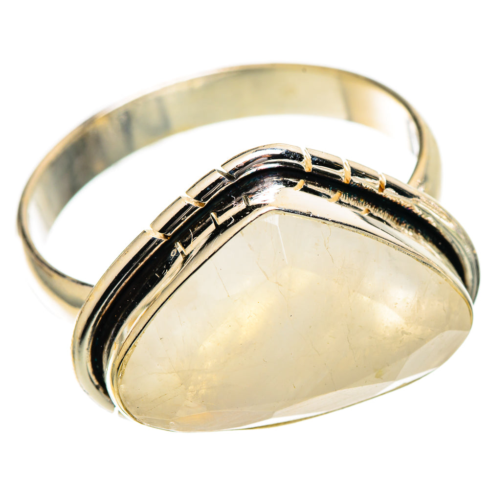 Rainbow Moonstone Rings handcrafted by Anasilvercos - RING109586 - Photo 2