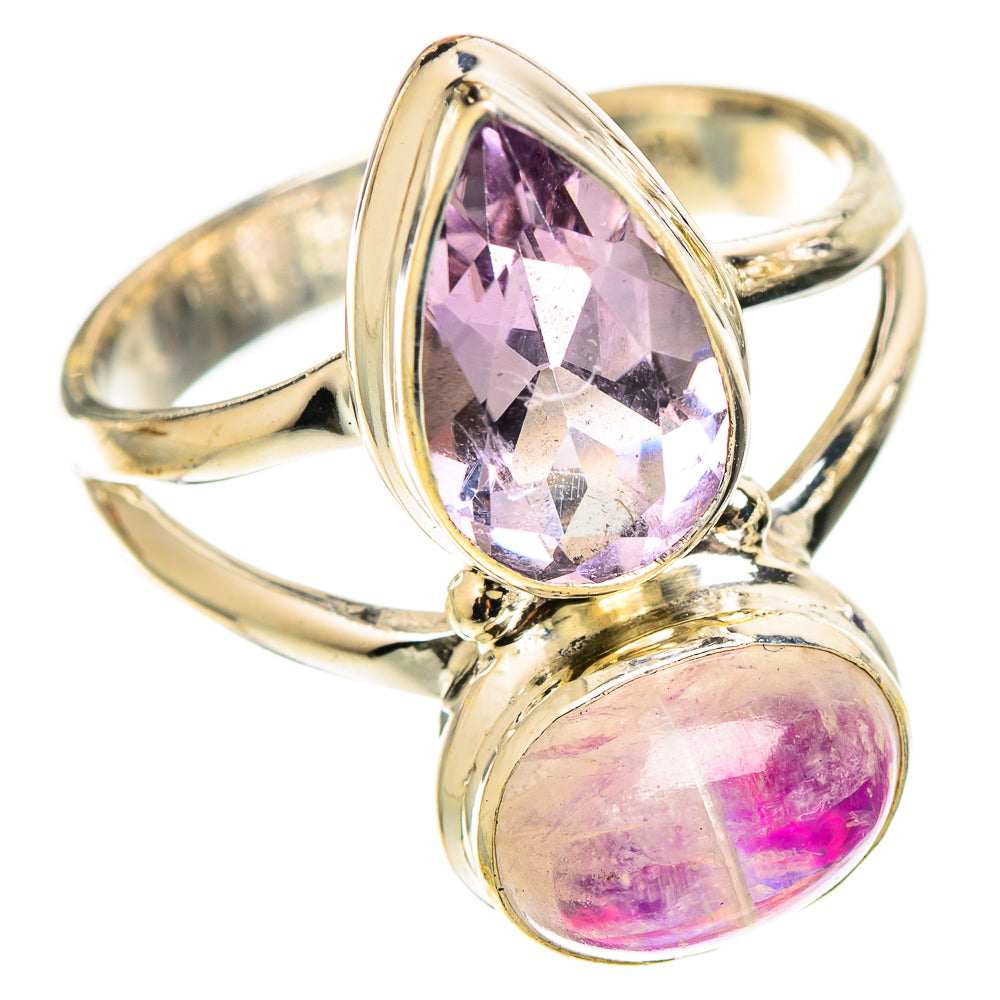 Pink Moonstone Rings handcrafted by Anasilvercos - RING109591 - Photo 2