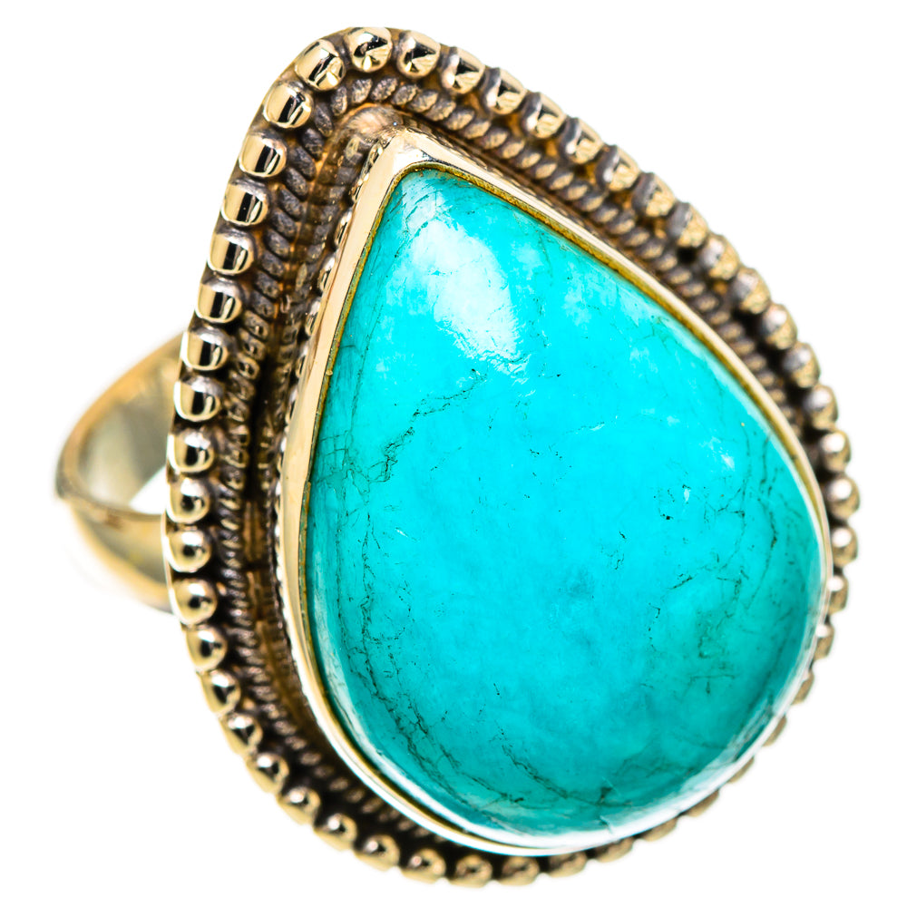 Peruvian Amazonite Rings handcrafted by Anasilvercos - RING109596 - Photo 2