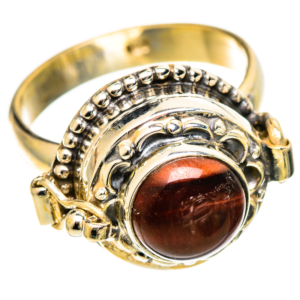 Red Tiger Eye Rings handcrafted by Anasilvercos - RING109603 - Photo 2