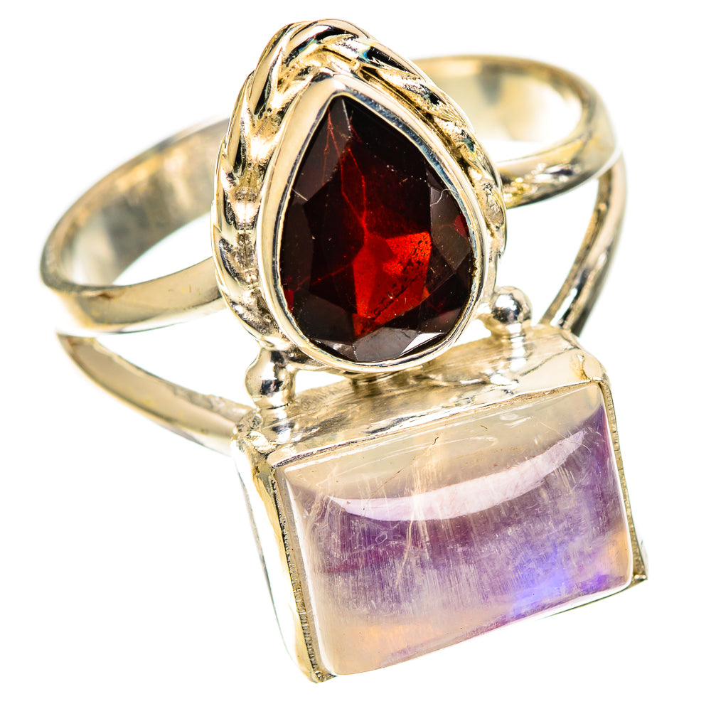 Pink Moonstone Rings handcrafted by Anasilvercos - RING109619 - Photo 2