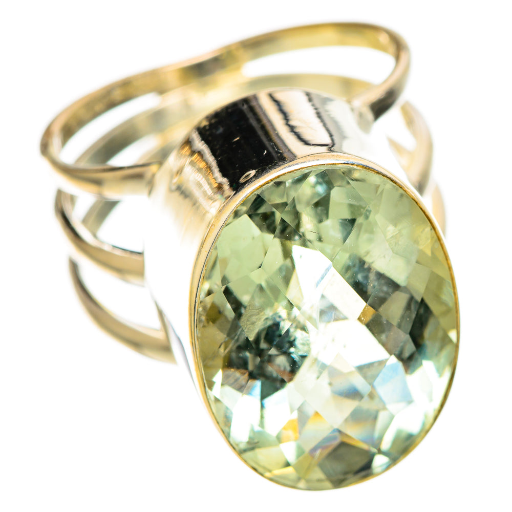 Green Amethyst Rings handcrafted by Anasilvercos - RING109629 - Photo 2